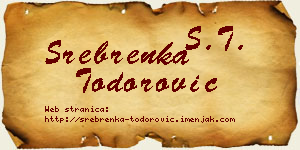 Srebrenka Todorović vizit kartica